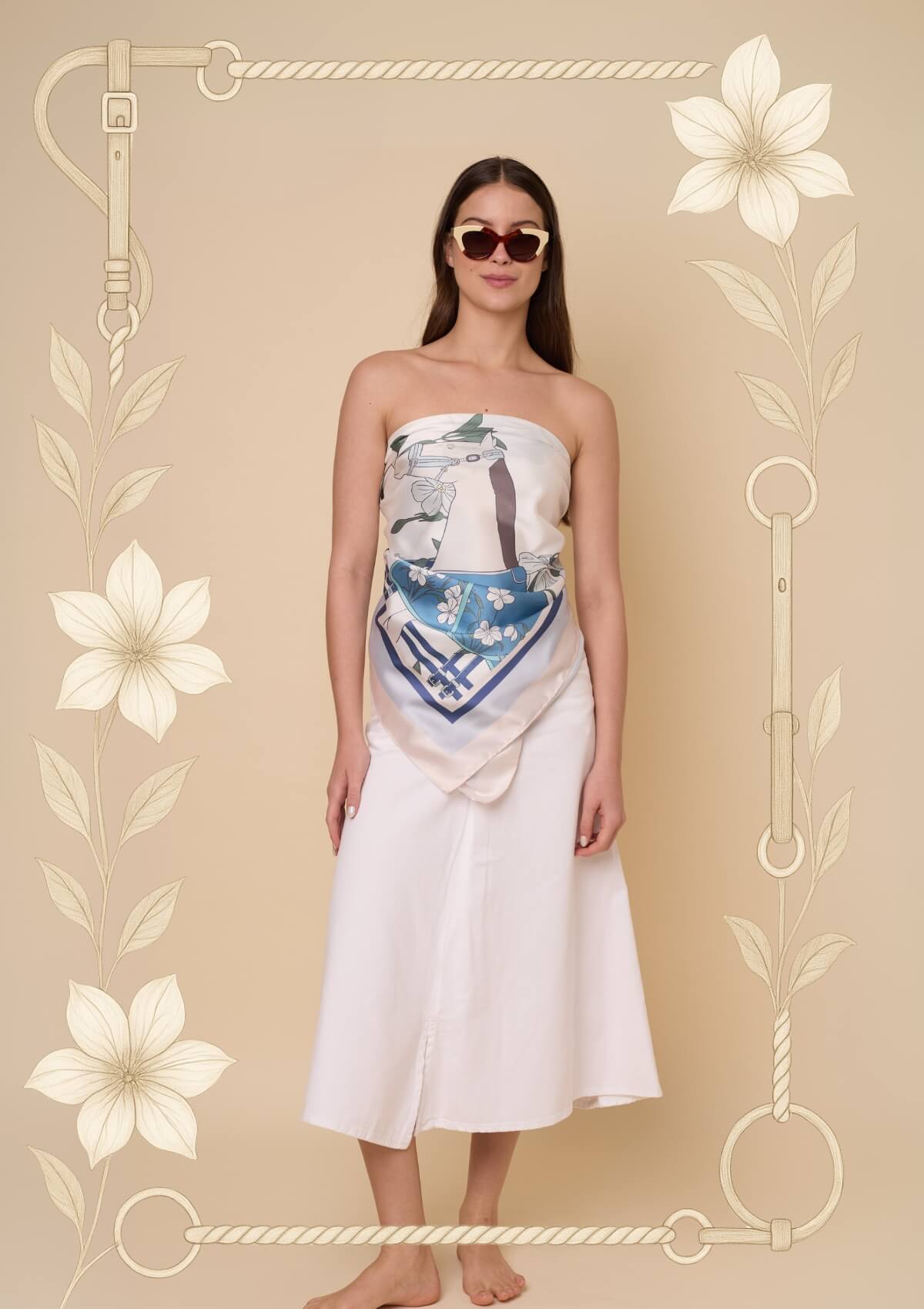 Pañoleta Derby | Grande (140 cm x 140 cm)