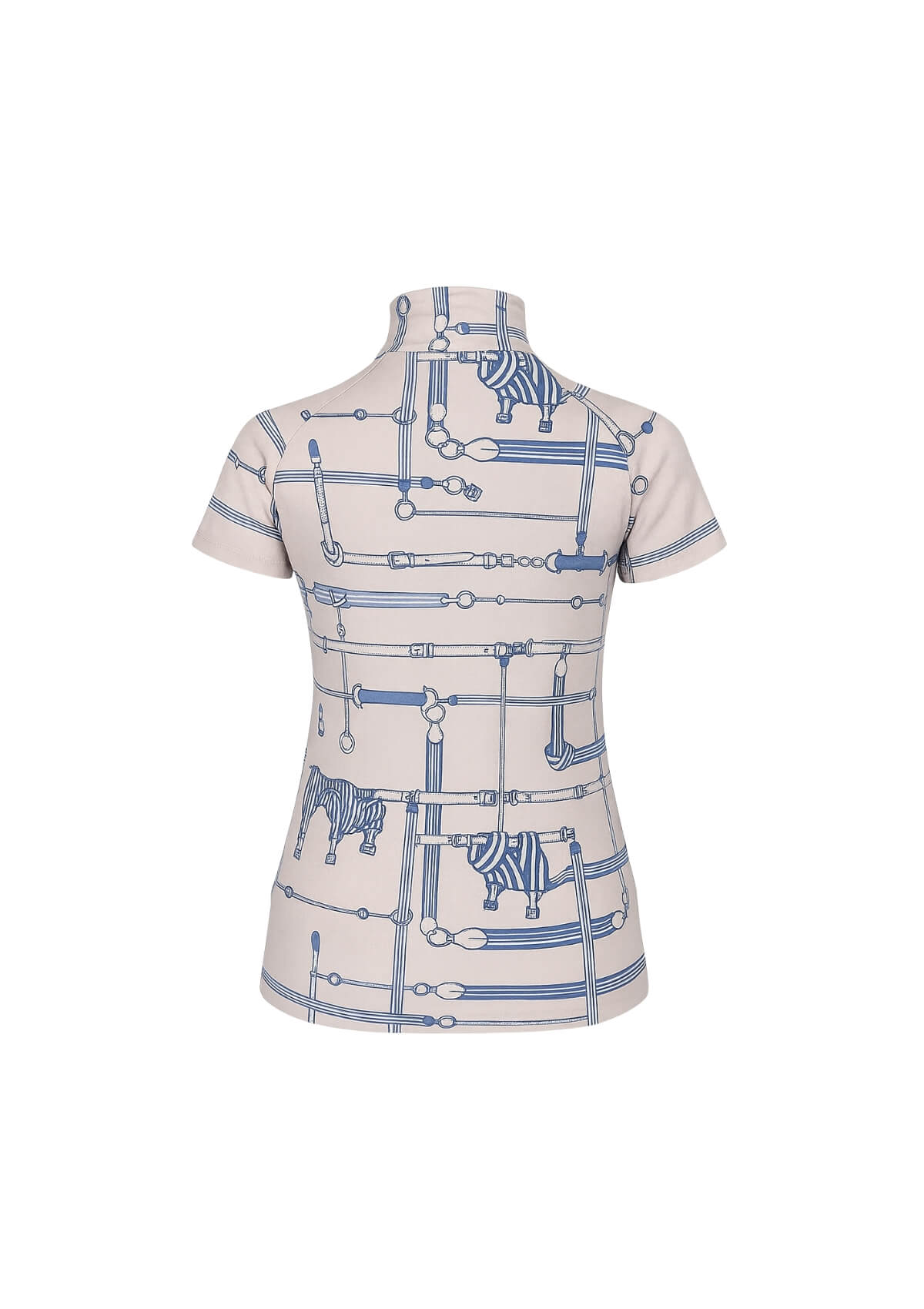 Bliss Q-Zip Extra Ligero | Manga Corta | Estampado Jubilea | Azul Rivera