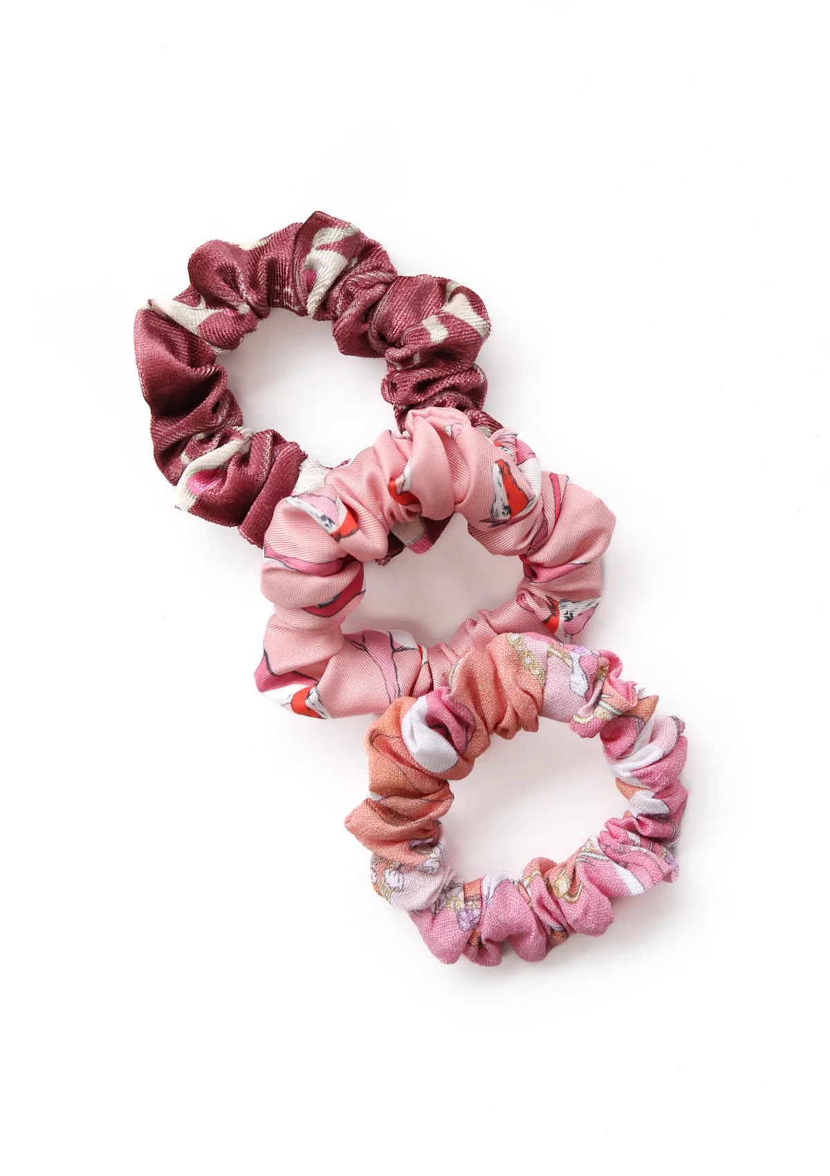 Set de 3 Scrunchies Rönner | Rosa