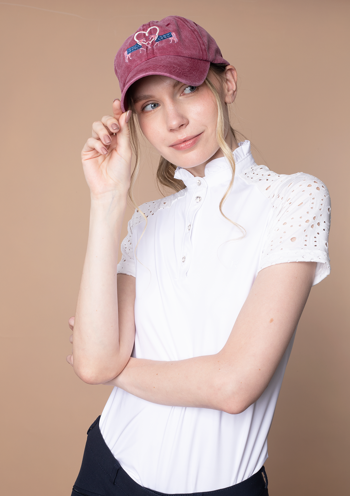 Equestrian Cotton Love Horses Cap | Rose - Rönner