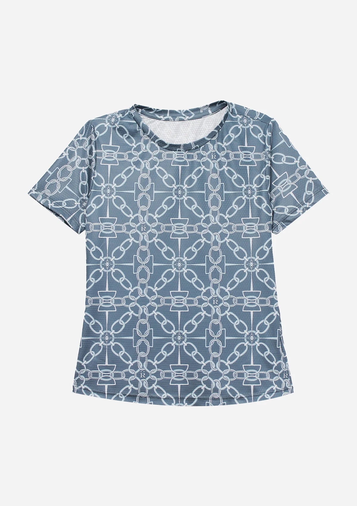 Camiseta Nora | Chainlink Print | Azul Marino