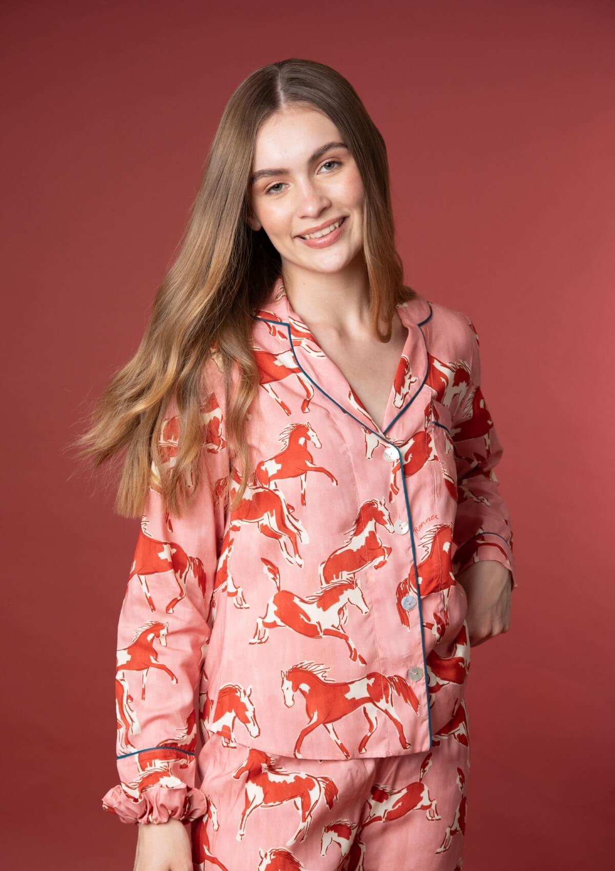 Pijama Rosabella | Manga Larga | Estampado Volt |