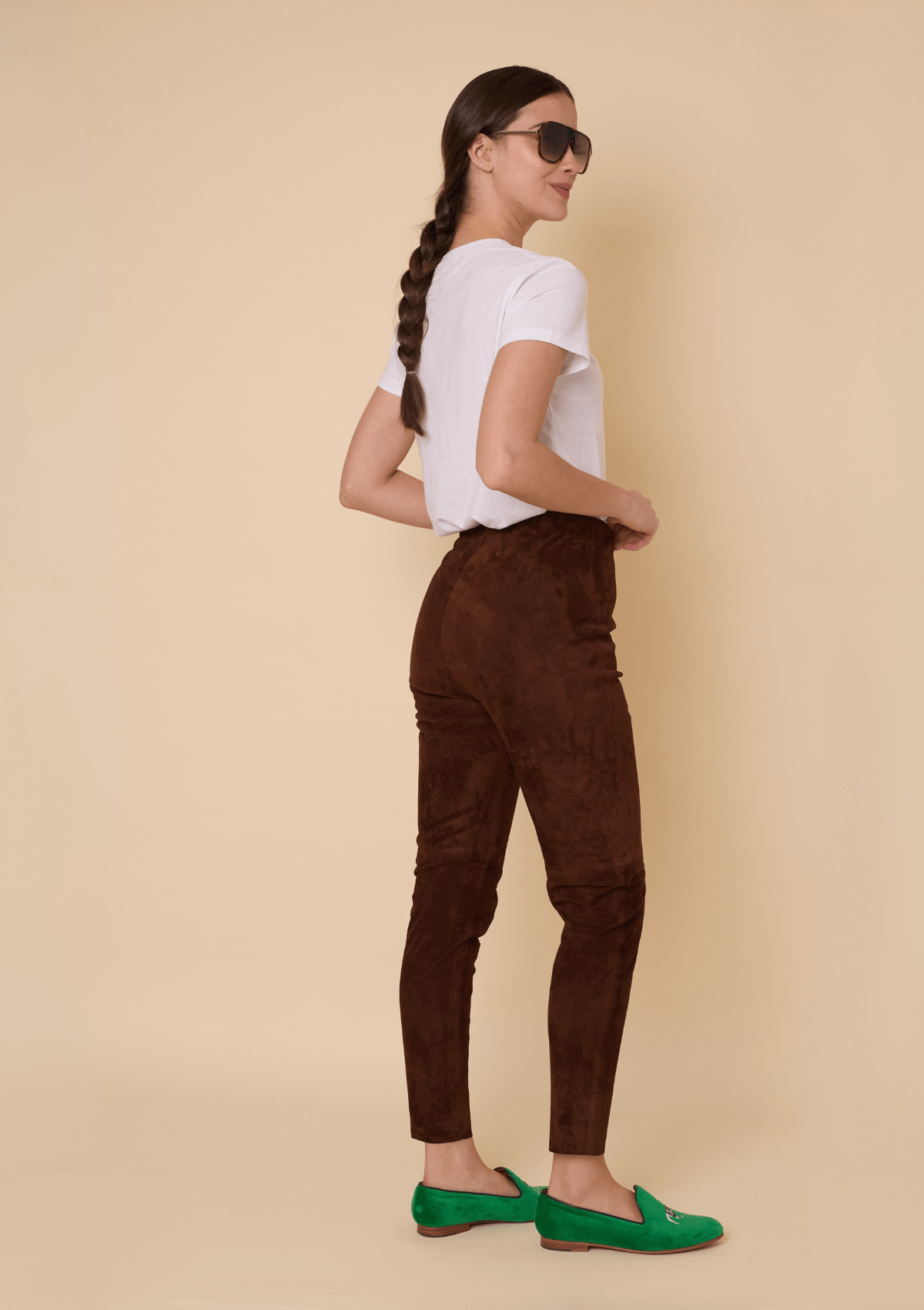 Leggings Pampa en Gamuza | Cognac