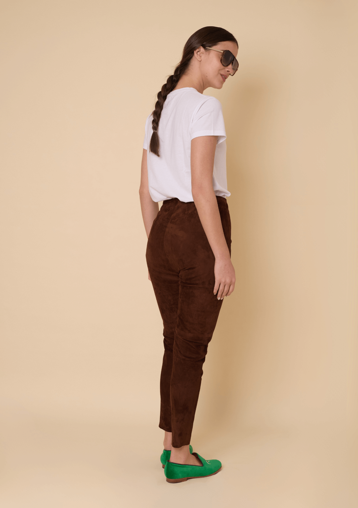 Leggings Pampa en Gamuza | Cognac
