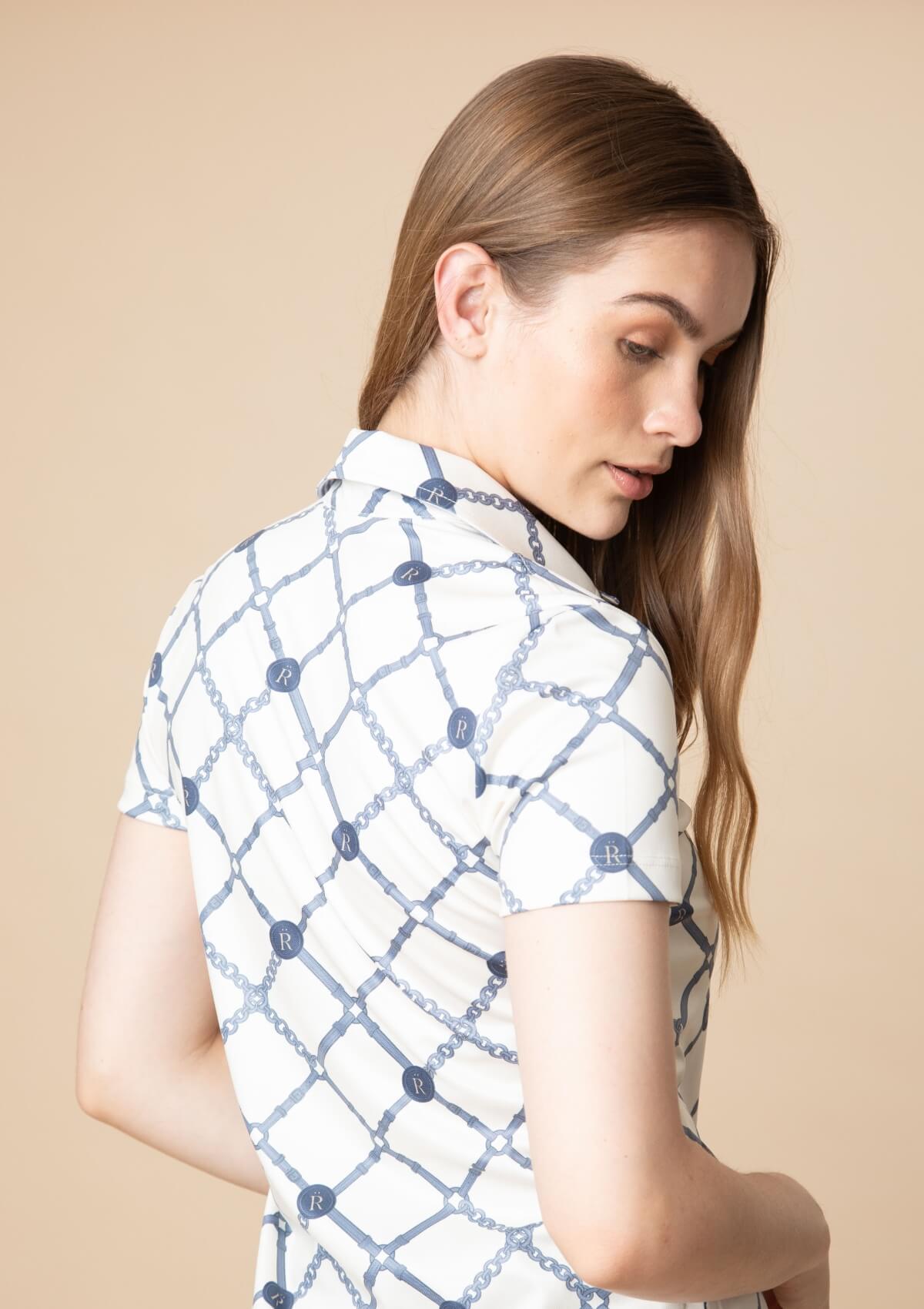 Polo Mulberry | Manga Corta | Estampado Beltina | Azul