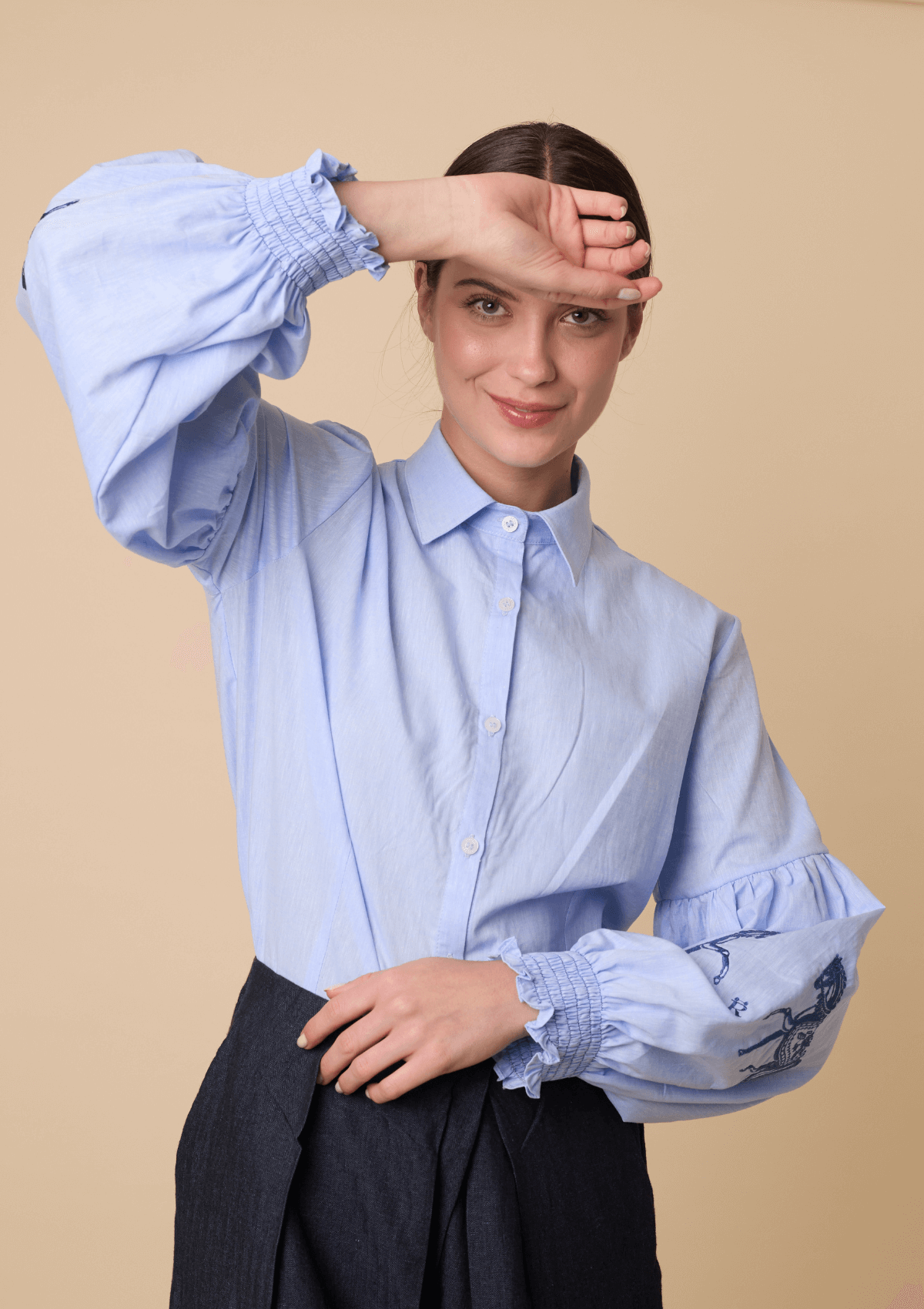 Camisa Annie Bordada