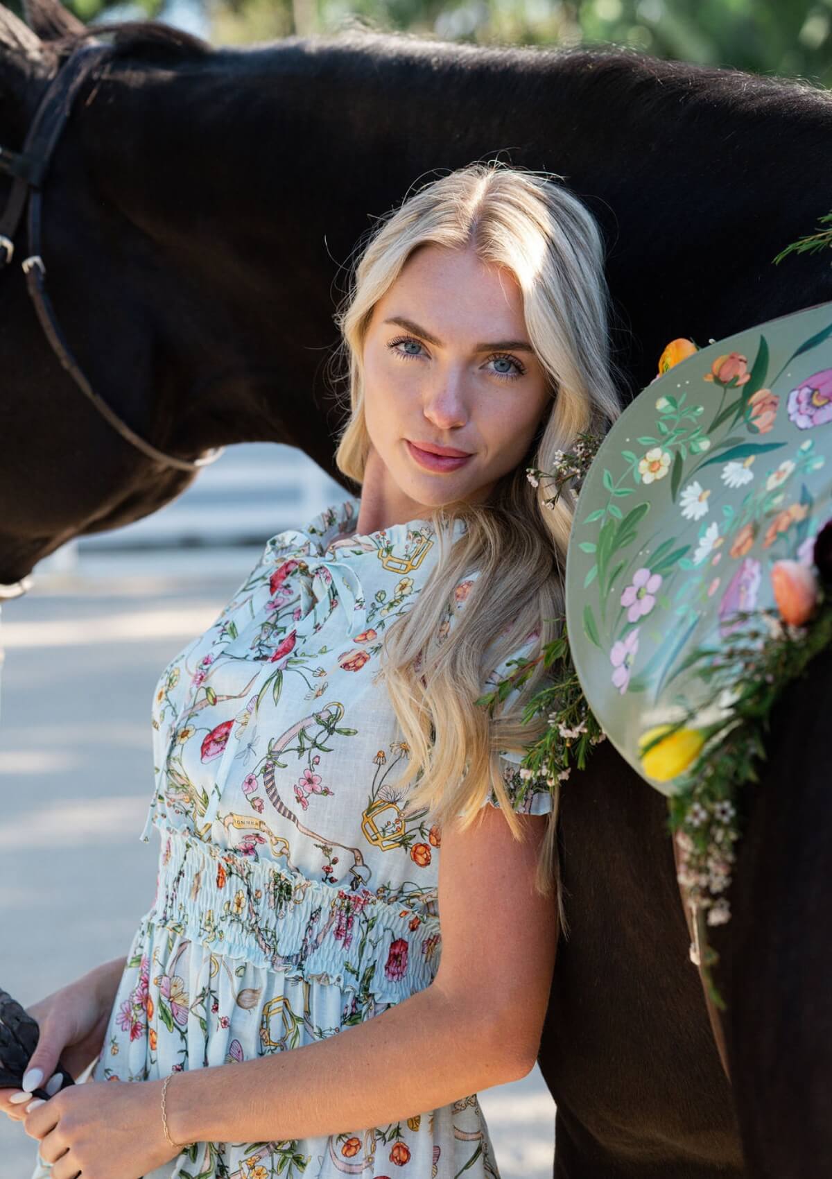 Vestido de Lino Amelie | Estampado Herbaria | Aqua