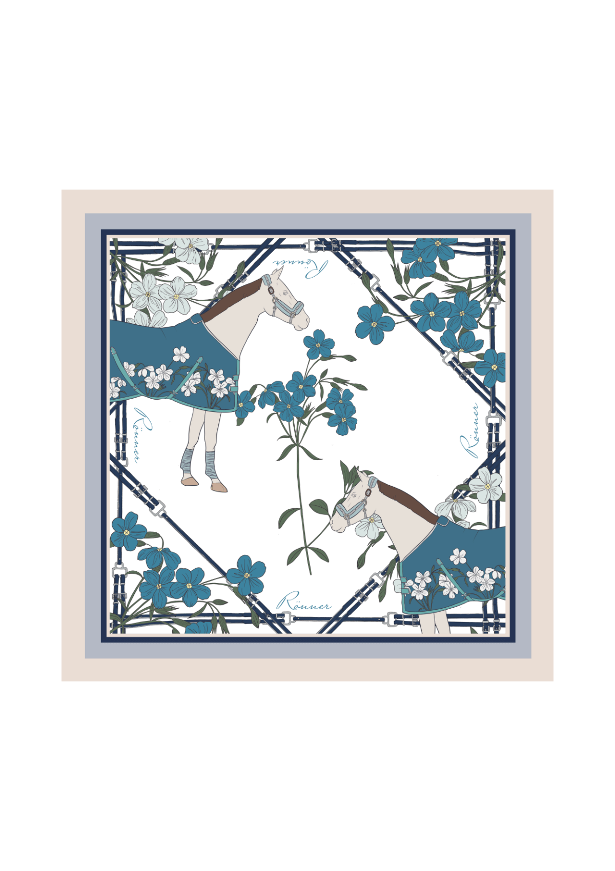 Pañoleta Derby | Pequeña (65cm x 65cm)