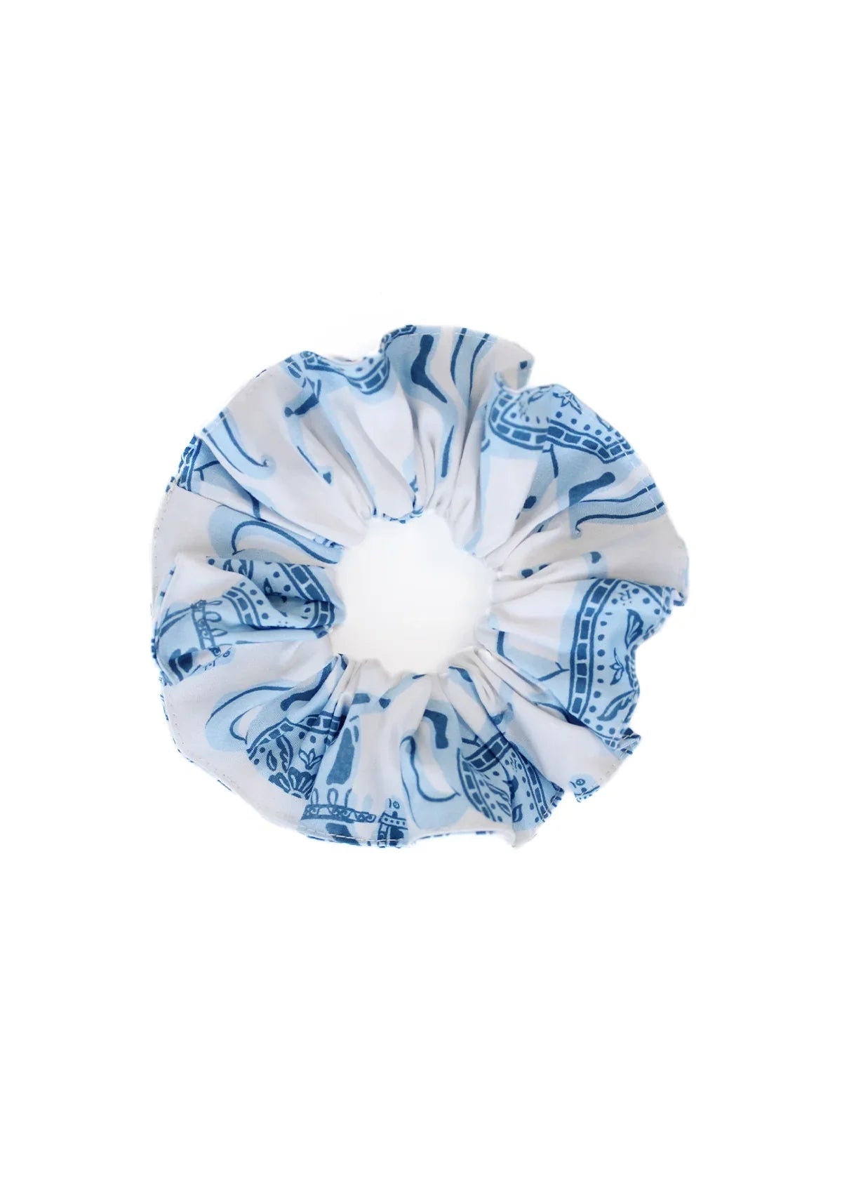 Scrunchie |Estampado Blossomare | Azul