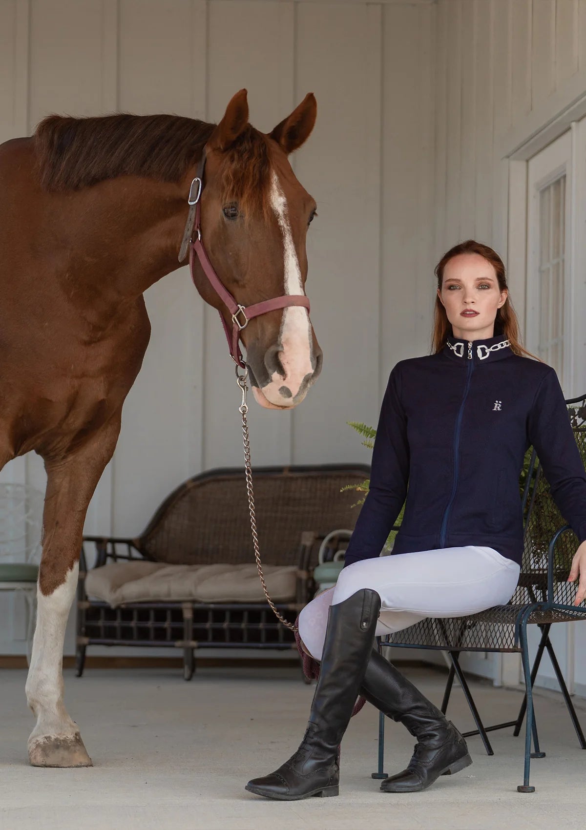Chaqueta Harmonia Bordada | Azul Marino