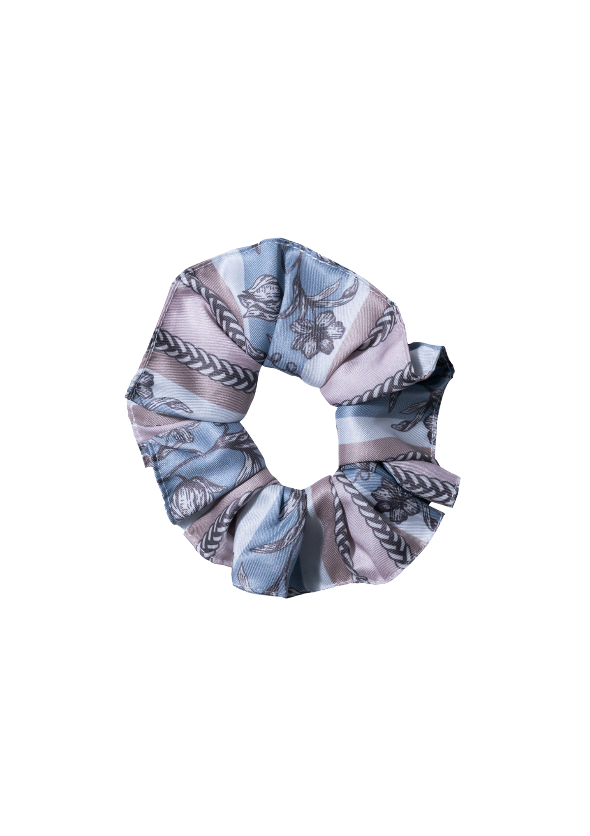Scrunchie para el Cabello | Azul y Rosado