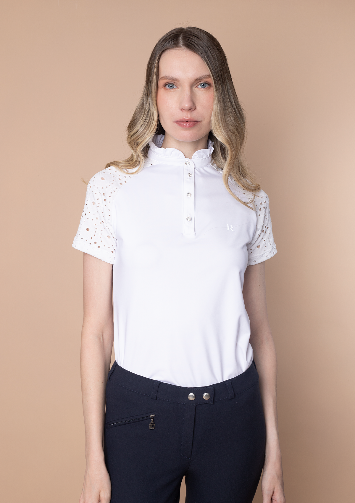Camisa de Competencia Penelope | Blanca
