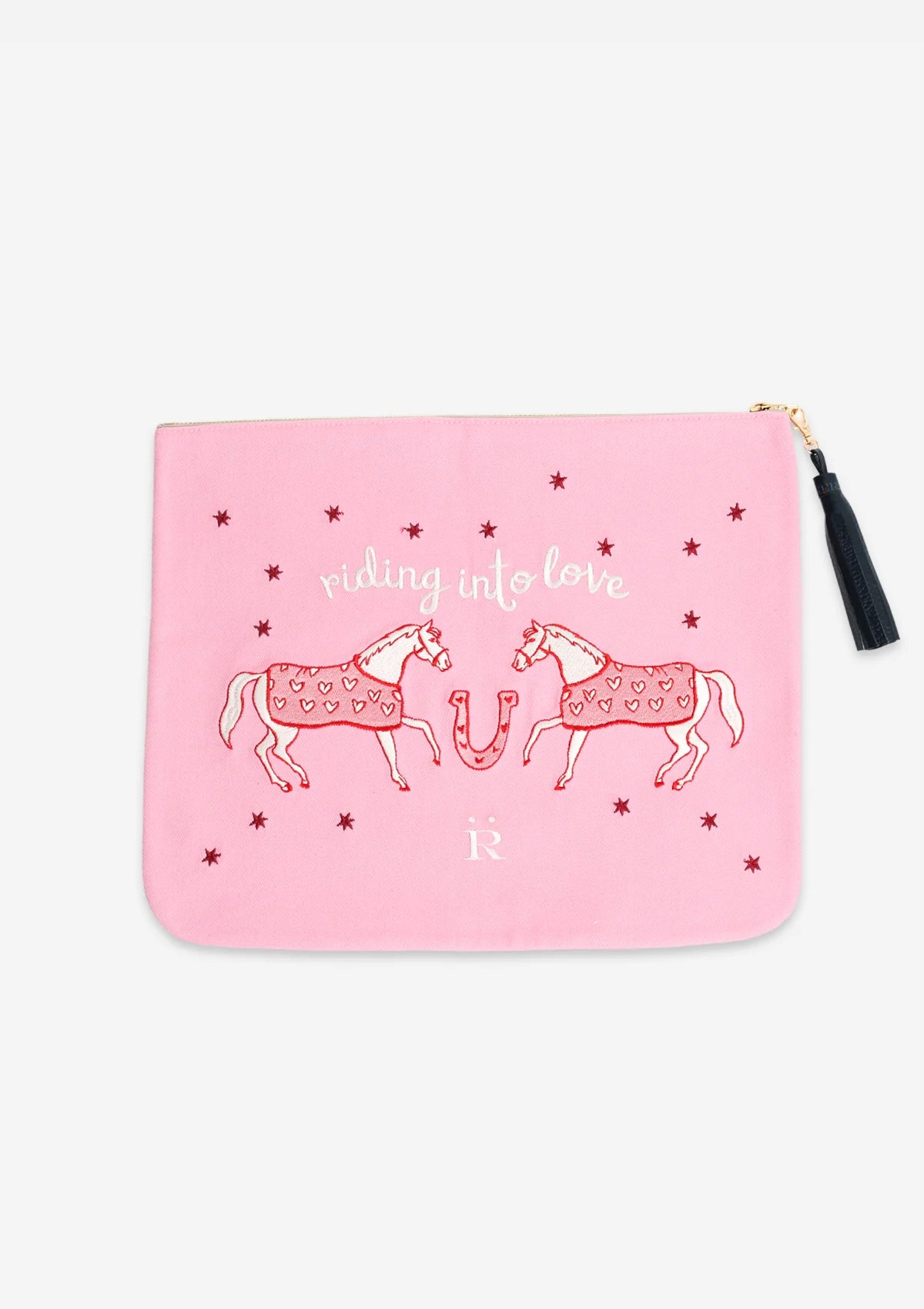 Pouch Riding Into Love | Bordado | Rosa