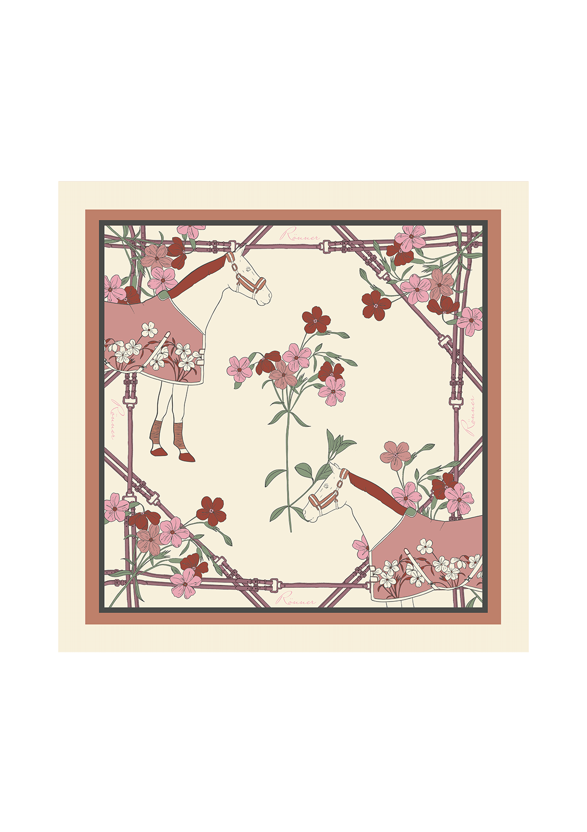 Pañoleta Derby | Pequeña (65cm x 65cm)