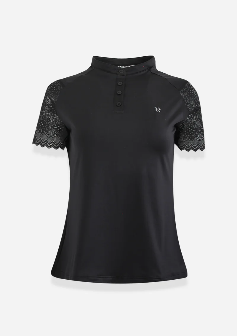 Camisa Amelie | Manga Corta | Negra