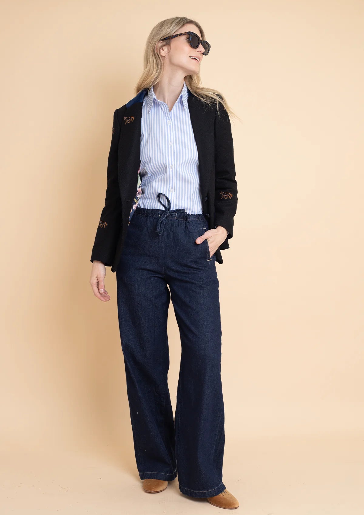 Blazer Bordado Cavaletti | Lana Italiana