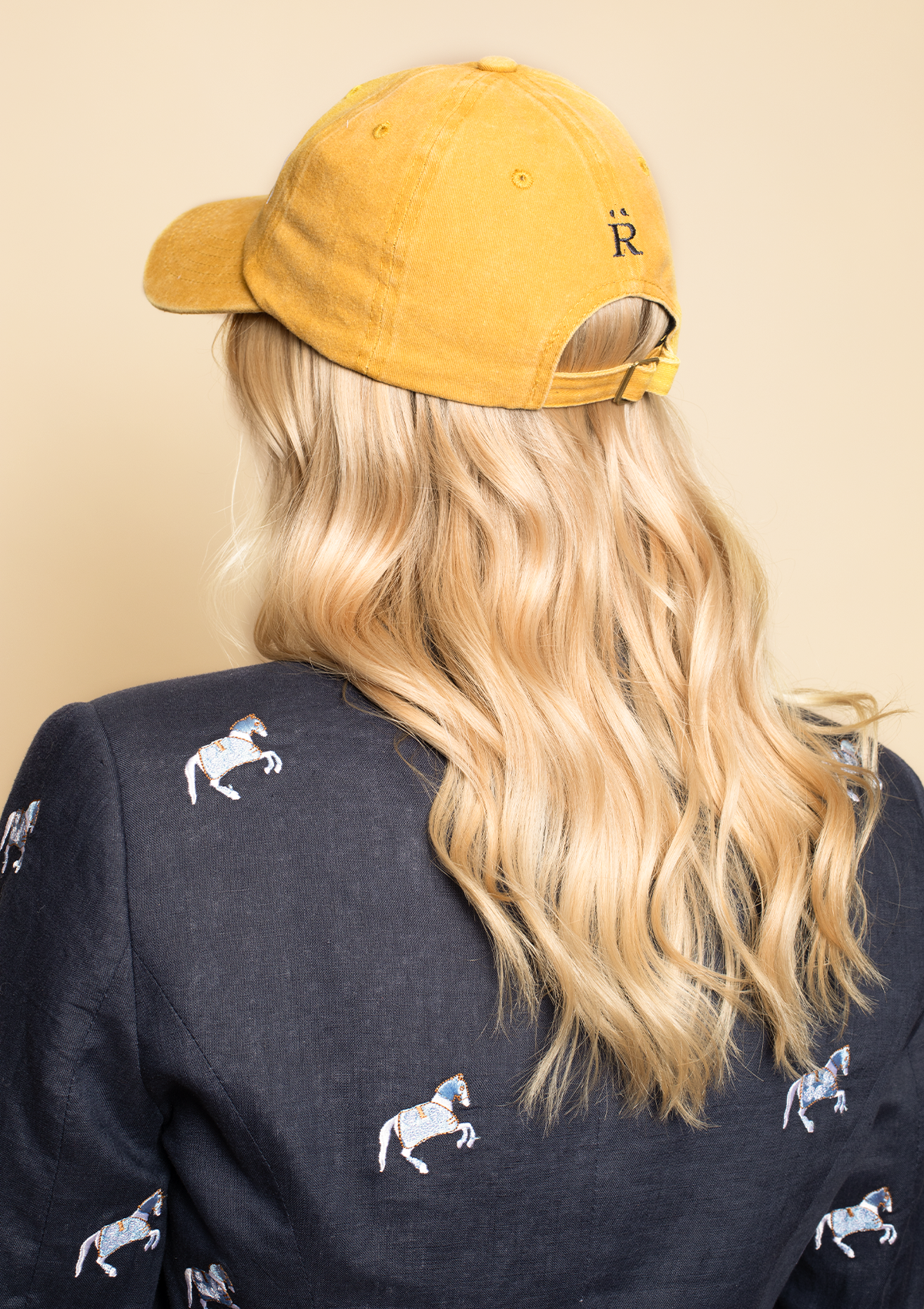 Equestrian Cotton Carousel Cap | Mustard - Rönner